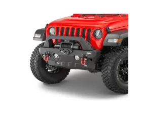 Quadratec Aluminum Brute Strength Winch Bumper Stubby Bumper Jeep Gladiator JT | Wrangler 2018-2021